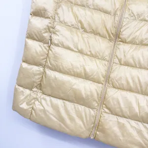 Uniqlo Women Butter Yellow Ultra Light Down Puffer Outdoor Gorpcore Vest Size S thumbnail 3