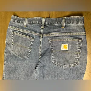 Carhartt Jeans Women's Size 8 Regular (32x29) Blue Denim Relaxed Fit thumbnail 2