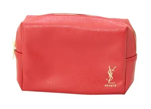 Yves Saint Laurent Red Cosmetic Bag Small thumbnail 1