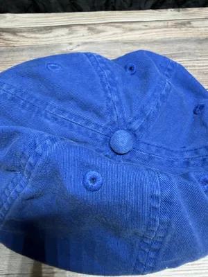Disney Parks MU Adult Blue Baseball Cap Distressed Bill Adjustable Hat Cotton thumbnail 3