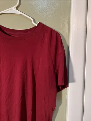 American Giant Women's Size XS T-Shirt Crewneck Short Sleeve Burgundy‎ Cotton thumbnail 4