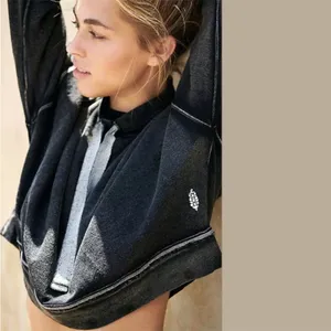 FREE PEOPLE MOVEMENT Lara Pullover Sweatshirt‎ in Black size Small thumbnail 2