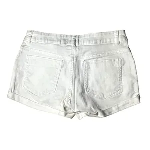 H&M white mid rise cut off‎ denim jean shorts 4 thumbnail 2