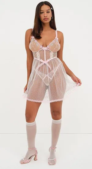 FOR LOVE & LEMONS Gabriella Slip Dress - Size XS thumbnail 1