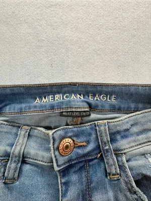 American Eagle Hi-Rise Jegging Next Level Stretch Distressed Jeans Women’s 4 thumbnail 5