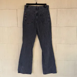 BDG Urban Outfitters Black High Rise Distressed Stretch Flared Jeans thumbnail 5