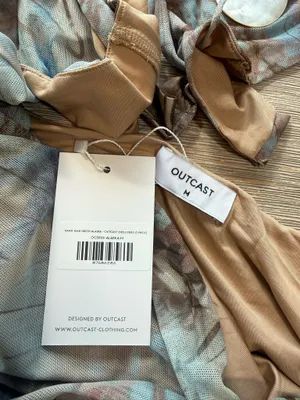 Outcast Clothing brown and beige floral print maxi dress in size M #floral #maxi #festival #vacation #seashell thumbnail 4