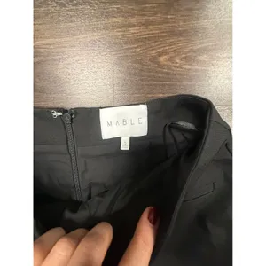 MABLE Black High-Waisted Wide-Leg Trousers Women's Size Small thumbnail 3