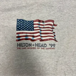 Vintage Hilton Head Tee Gray Size M thumbnail 2