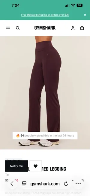 Gymshark Whitney Tall Flared Legging thumbnail 2