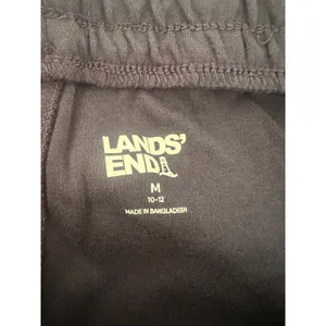 Lands End Pants Womens M Navy Blue Sport Knit Wide Leg Sweatpants Lounge Active‎ thumbnail 5