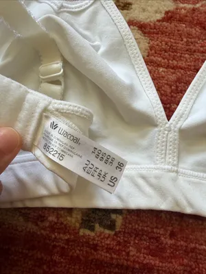Wireless V-Neck Bralette - White thumbnail 8