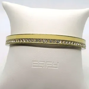 Lia Sophia Cream Rhinestone Bangle Bracelet thumbnail 1
