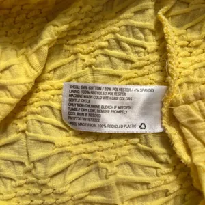 Wild Fable Yellow Halter Knee Length Dress‎ with side slit built in bra Size M thumbnail 5