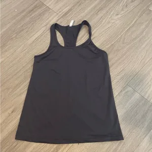 Fabletics Gray Sleeveless Fitted Backless Tank thumbnail 1