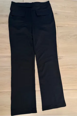 NEW High Waist Front Pocket Pull On Career Dress Pants M thumbnail 1