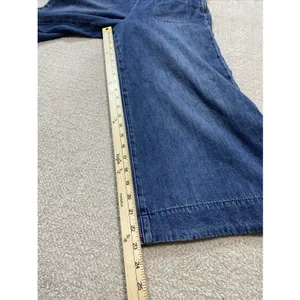 Free People We The Free Rambler Denim Wide Leg Overalls Jumpsuit Size 4W thumbnail 15