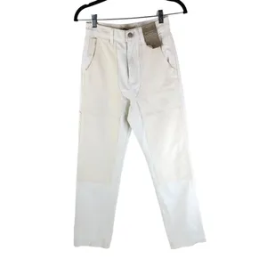 Madewell Womens The '90s Straight Jean: Two-Tone Workwear Edition White Ivory 23 thumbnail 3