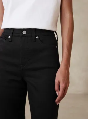 NWT! Banana Republic Black High Rise Flare Soft Sculpt Jean 33 Long Tall Girl thumbnail 2