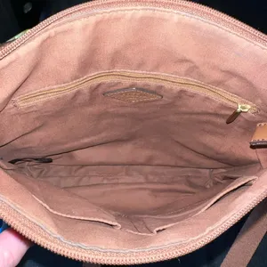 Fossil Brown Leather Shoulder Bag Adjustable Strap thumbnail 7