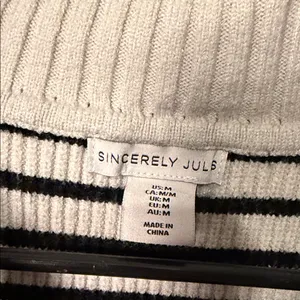 Sincerely Jules Striped V-Neck Sweater Vest thumbnail 3