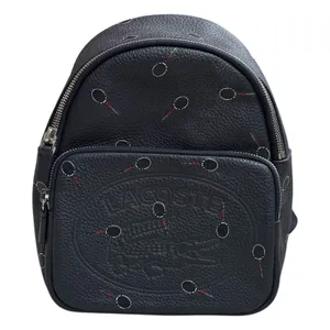 NWOT Lacoste Croco Crew Raquet Print Small Grain Leather‎ Backpack Exclusive thumbnail 2