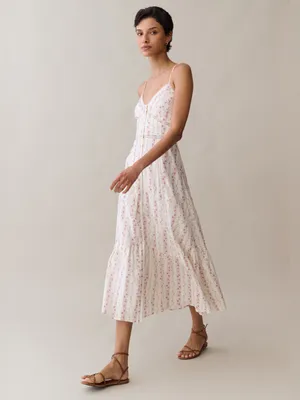 NWT Few Moda Jacey Cotton Dress size 10 Sorella floral midi lace heirloom bloom thumbnail 3