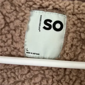 SO Tan Sherpa Fleece Top thumbnail 2