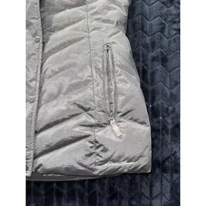 Eddie Bauer Women's Quilted Sherpa Lined Down Filled Vest Gray‎ Size M thumbnail 5