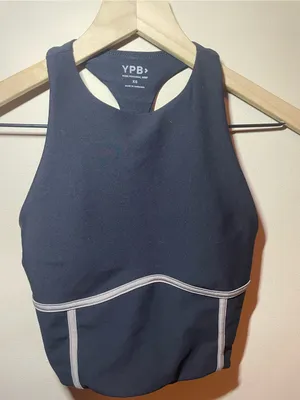 YPB by Abercrombie & Fitch Black Athletic Top XS Sleek Sporty Athleisure thumbnail 1