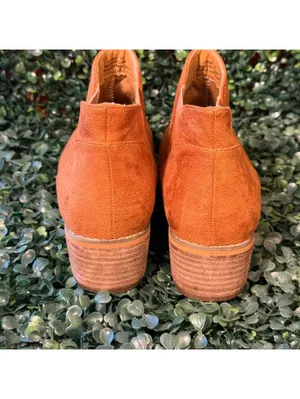 Corky's Crisp Boots in Cognac, size 10, Fall Cozy Booties Block Heel faux suede thumbnail 6