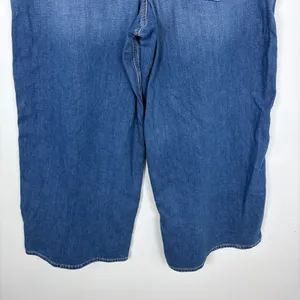American Eagle Stretch Super High Rise Baggy Wide Leg Jeans Medium Wash Size 18S thumbnail 7