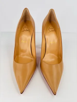 Christian Louboutin Condora 100mm Beige Leather Pumps Size EU 40 thumbnail 4
