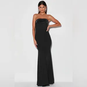 NWT Lulus Brilliantly Bold Strapless‎ Mermaid Maxi Dress in Black Size XS thumbnail 14