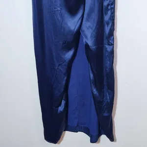 Lulus Navy Blue Satin Maxi Dress NWOT Size XL Wedding Guest Dress thumbnail 5
