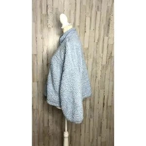 Urban Outfitters Women's Size Medium Blue Casual Winter‎ Sherpa Full Zip Jacket thumbnail 6