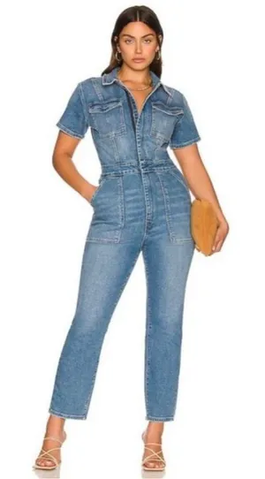 Good American Fit for Success Jumpsuit‎ in Blue274 Womens Size 1 / US M thumbnail 1