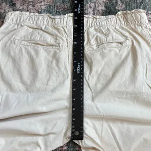 Sonoma Pants M Cream Elastic Waist Cotton Casual Minimalist thumbnail 7
