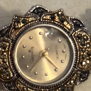 Vintage Regency Marcasite Filigree Band Watch thumbnail 2