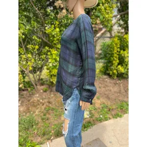 Womens AnnTaylor Loft Preppy Softened plaid Tunic Small thumbnail 9