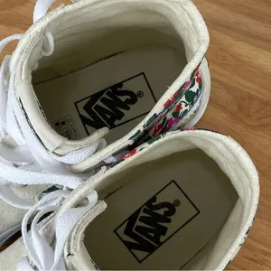 Vans Sk8 Hi Tapered Floral Sneakers White Suede Canvas‎ Multi 3.5 Men 5 Women thumbnail 10