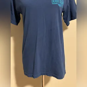 EUC Comfort Colors Blue and Orange Southernology Camping Graphic Tee size small thumbnail 4