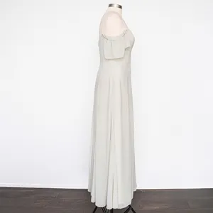 Jenny Yoo - ‎ Bridesmaid Elsie Off The Shoulder Flutter Sleeve Chiffon Dress thumbnail 5