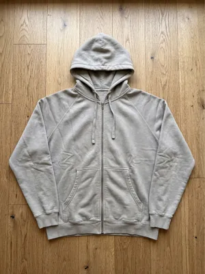 The Essential Everyday Zip-Up Hoodie | Stone Grey thumbnail 4