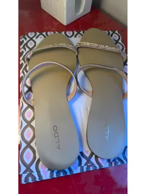 SIZE 9 ALDO Women’s Sandals rose gold summer shoes thumbnail 3