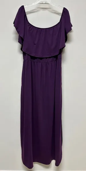 NWT Nemidor Purple Maxi Dress with Pockets size 18 thumbnail 1