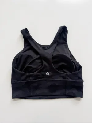 Lululemon Wunder Train Longline Bra - Heritage 365 Camo Deep Coal Multi Size 6 thumbnail 4