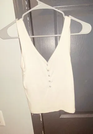 Abercrombie and fitch tank with buttons size small thumbnail 1