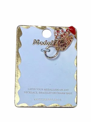 Anthropologie Red Lobster Charm Pendant - 14k Gold Plated Accents NWT 🦞🦞🦞 thumbnail 3
