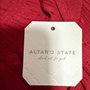 Altar'd State Vibrant Red Mini Skirt thumbnail 10